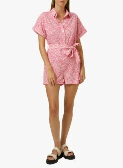 FRNCH EVA - Playsuit Met Print | Roze -MORGAN Verkoop 4041296