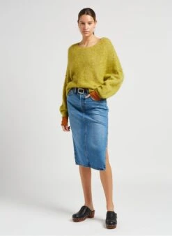 American Vintage MASSACHUSETTS - Katoenen T-shirt Met Ronde Hals En Lange Mouw | Bruin -MORGAN Verkoop 4043572