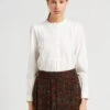 MAISON 123 THAIS - Katoenen Blouse Met Geborduurde Details | Wit -MORGAN Verkoop 4043708