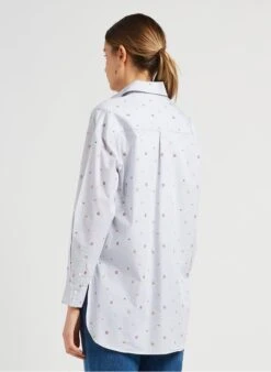 MAX & Co. TAMAJACQ - Katoenen Blouse Met Klassieke Kraag En Borduursel | Grijs 8 MAX & Co. TAMAJACQ - Katoenen Blouse Met Klassieke Kraag En Borduursel | Grijs -MORGAN Verkoop 4043761