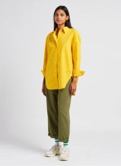 Marc O'Polo Katoenen Blouse Met Klassieke Kraag | Geel 10 Marc O'Polo Katoenen Blouse Met Klassieke Kraag | Geel -MORGAN Verkoop 4047309