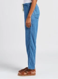 Bellerose PIZZY - Casual Jeans Met Elastische Tailleband | Blauw -MORGAN Verkoop 4047351