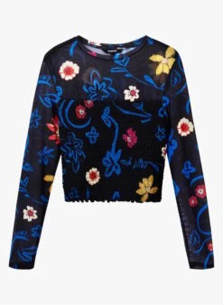 Desigual Blouse Van Tricot Met Print | Zwart 8 Desigual Blouse Van Tricot Met Print | Zwart -MORGAN Verkoop 4047592