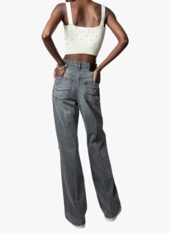 Zadig & Voltaire BETTINA - Korte Top Van Tricot | Wit -MORGAN Verkoop 4050021