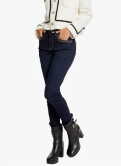 MORGAN Slim-fit Jeans Met Hoge Taille Katoenblend | Jeans Onbewerkt