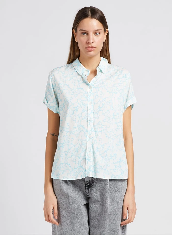 Samsoe Samsoe MAJAN - Soepelvallende Blouse Met Print | Veelkleurig 3 Samsoe Samsoe MAJAN - Soepelvallende Blouse Met Print | Veelkleurig