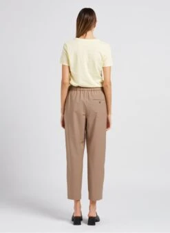 Marc O'Polo Katoenen T-shirt Met Ronde Hals | Beige -MORGAN Verkoop 4051755