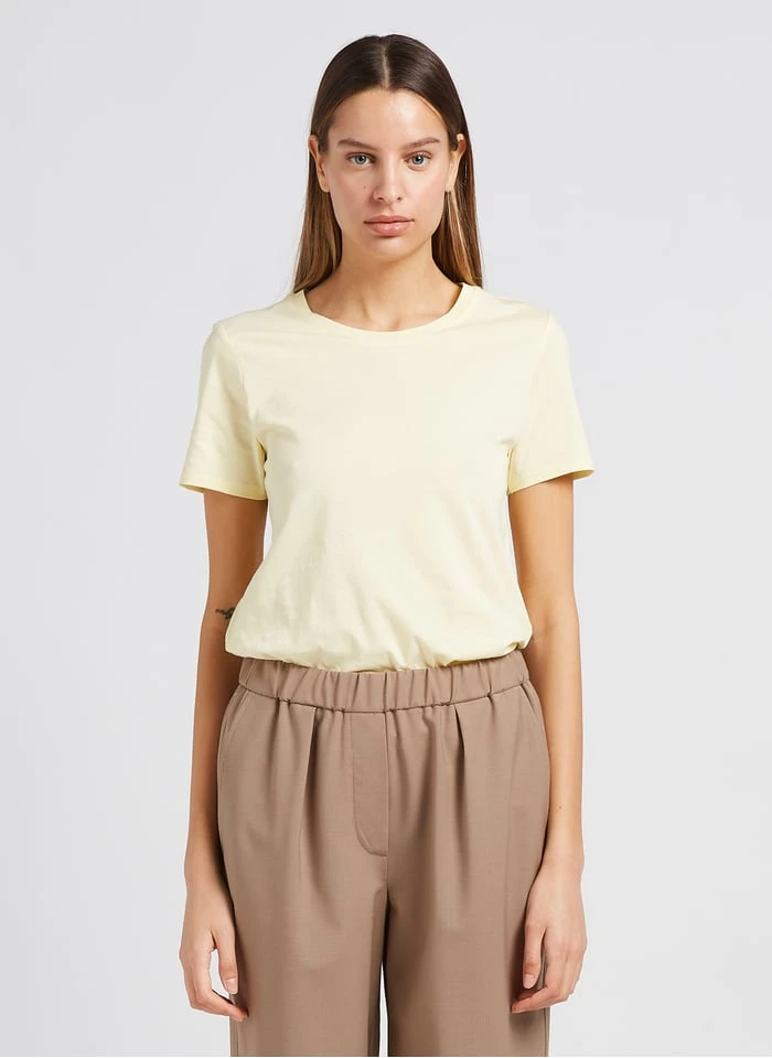 Marc O'Polo Katoenen T-shirt Met Ronde Hals | Beige