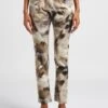 Please Slim-fit Broek Van Katoenmix Met Print | Beige 1 Please Slim-fit Broek Van Katoenmix Met Print | Beige -MORGAN Verkoop 4051943