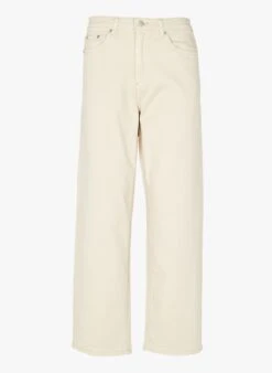 MOSS COPENHAGEN MELANIE - Straight-fit Jeans Van Katoenmix | Beige -MORGAN Verkoop 4058947
