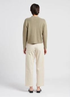 MOSS COPENHAGEN MELANIE - Straight-fit Jeans Van Katoenmix | Beige -MORGAN Verkoop 4059150