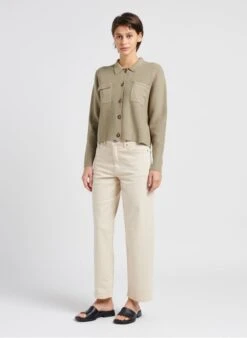 MOSS COPENHAGEN MELANIE - Straight-fit Jeans Van Katoenmix | Beige -MORGAN Verkoop 4059151