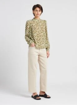 MOSS COPENHAGEN MELANIE - Straight-fit Jeans Van Katoenmix | Beige -MORGAN Verkoop 4059163