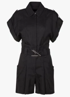 IRO DORELLIA - Playsuit Met Klassieke Kraag | Zwart -MORGAN Verkoop 4059684