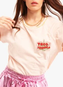 WILD POMPISTE - Oversized, Katoenen T-shirt | Roze