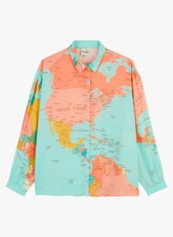 WILD BONAVENTURE - Blouse Met Klassieke Kraag En Print | Veelkleurig -MORGAN Verkoop 4060271