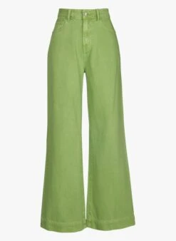 FRNCH EMMA - Katoenen Broek Met Hoge Taille | Groen