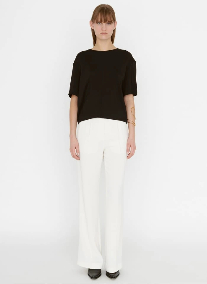 ZAPA TREY - T-shirt Met Ronde Hals En Open Detail Op De Rug | Zwart 8 ZAPA TREY - T-shirt Met Ronde Hals En Open Detail Op De Rug | Zwart - Afbeelding 6