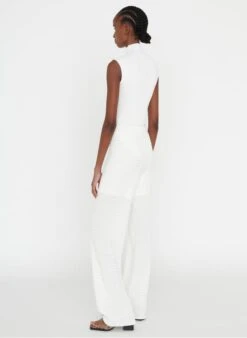 ZAPA PERLE - Flared Broek Van Getextureerde Stof | Wit 7 ZAPA PERLE - Flared Broek Van Getextureerde Stof | Wit -MORGAN Verkoop 4062262