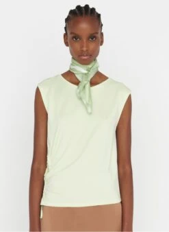 ZAPA TULIPA - Top Van Viscose Met Ronde Hals | Groen