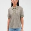 CLAUDIE PIERLOT TIOUI - Soepelvallende Polo Met Print | -MORGAN Verkoop 4067270
