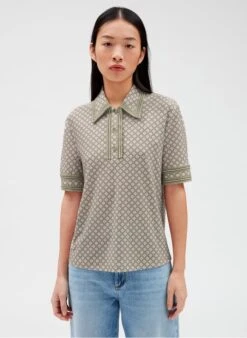 CLAUDIE PIERLOT TIOUI - Soepelvallende Polo Met Print |