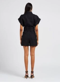 IRO DORELLIA - Playsuit Met Klassieke Kraag | Zwart -MORGAN Verkoop 4069765