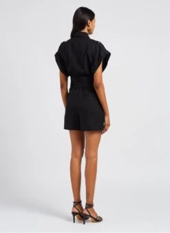 IRO DORELLIA - Playsuit Met Klassieke Kraag | Zwart -MORGAN Verkoop 4069767