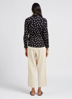 Katoenen Overhemd Met Klassieke Kraag En Print | Zwart -MORGAN Verkoop 4070042