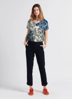 JAURES - Rechte Broek | Blauw -MORGAN Verkoop 4070750