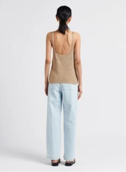 STELLA FOREST PARIS - Glanzende Singlet Met V-hals | Goudkleurige 11 STELLA FOREST PARIS - Glanzende Singlet Met V-hals | Goudkleurige -MORGAN Verkoop 4071891