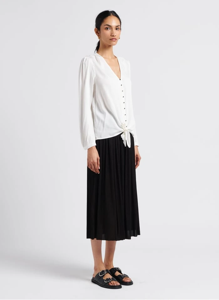 LE TEMPS DES CERISES TALA - Viscose Top Met Knoopsluiting | Wit 6 LE TEMPS DES CERISES TALA - Viscose Top Met Knoopsluiting | Wit - Afbeelding 4