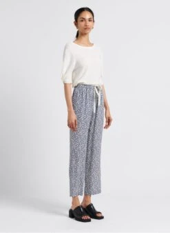 JAROD - Wijde Broek Met Print | Blauw -MORGAN Verkoop 4072148