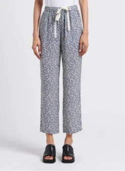 JAROD - Wijde Broek Met Print | Blauw