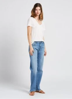 Vila VINOEL - T-shirt Met V-hals | Wit -MORGAN Verkoop 4072606