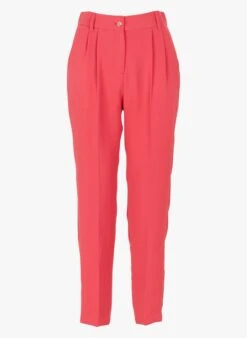 JEMY - Rechte Bandplooibroek | Rood -MORGAN Verkoop 4079098