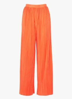 MAX & Co. TURCHINO - Wijde Broek Met Plooien | Oranje 11 MAX & Co. TURCHINO - Wijde Broek Met Plooien | Oranje -MORGAN Verkoop 4079241