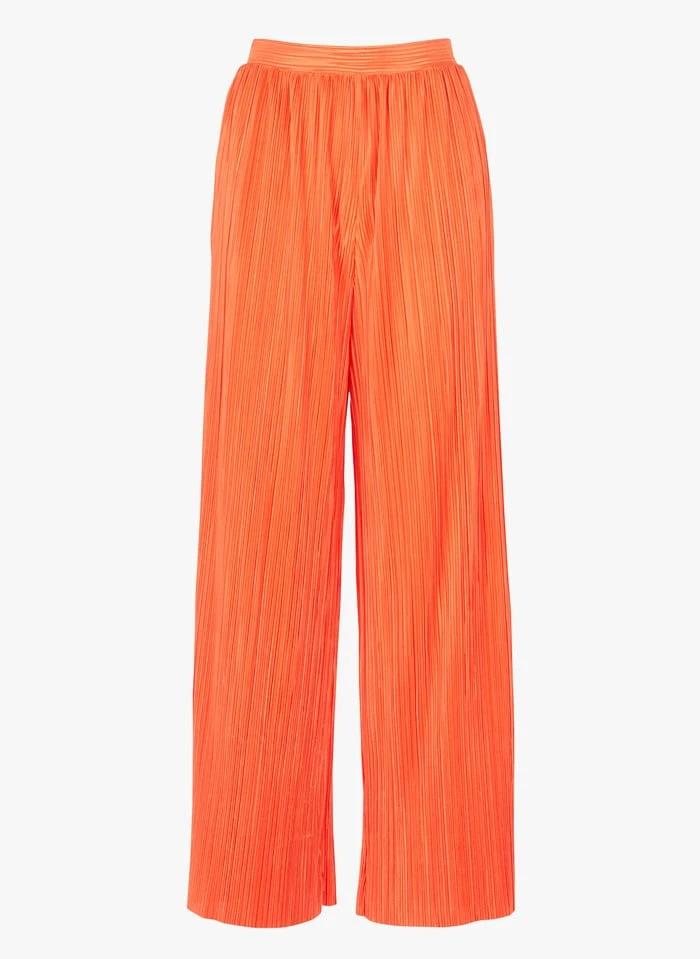 MAX & Co. TURCHINO - Wijde Broek Met Plooien | Oranje 5 MAX & Co. TURCHINO - Wijde Broek Met Plooien | Oranje - Afbeelding 3
