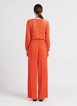 MAX & Co. TURCHINO - Wijde Broek Met Plooien | Oranje 13 MAX & Co. TURCHINO - Wijde Broek Met Plooien | Oranje -MORGAN Verkoop 4085264