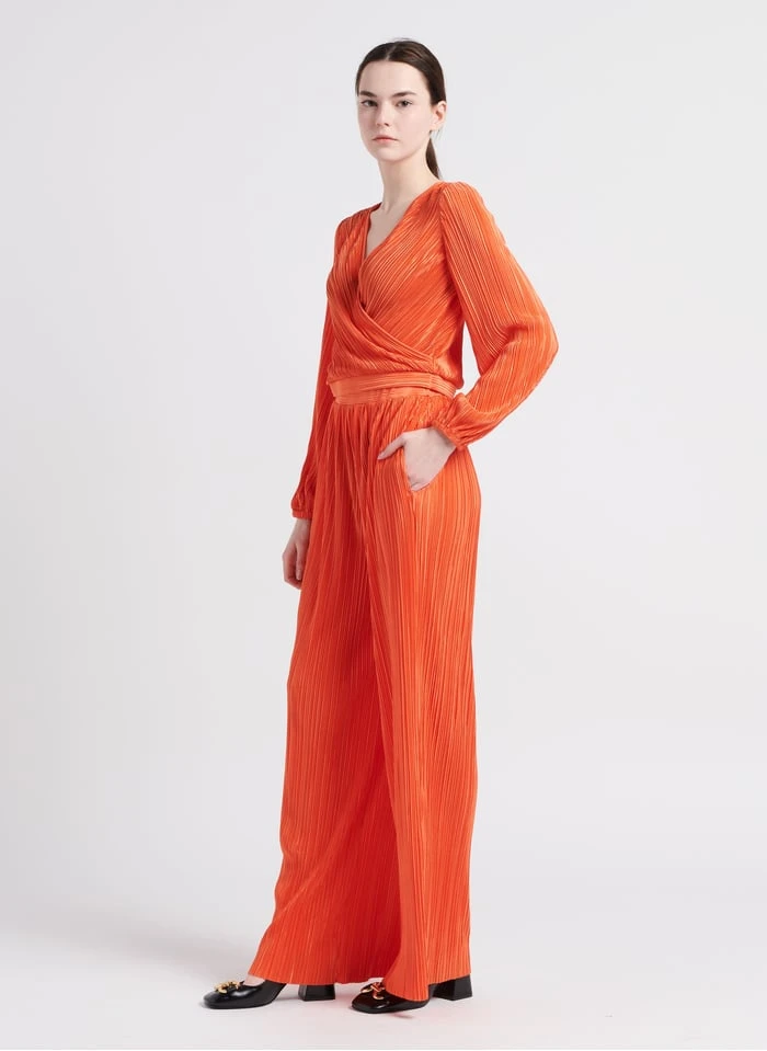 MAX & Co. TURCHINO - Wijde Broek Met Plooien | Oranje 6 MAX & Co. TURCHINO - Wijde Broek Met Plooien | Oranje - Afbeelding 4