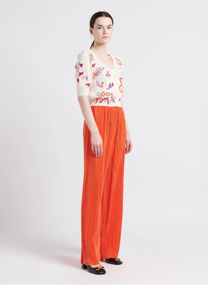 MAX & Co. TURCHINO - Wijde Broek Met Plooien | Oranje 8 MAX & Co. TURCHINO - Wijde Broek Met Plooien | Oranje - Afbeelding 6