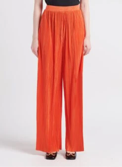 MAX & Co. TURCHINO - Wijde Broek Met Plooien | Oranje