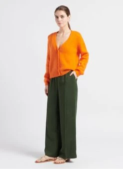 Object ERI - Wijde, Gestreepte Broek | Groen 10 Object ERI - Wijde, Gestreepte Broek | Groen -MORGAN Verkoop 4085439