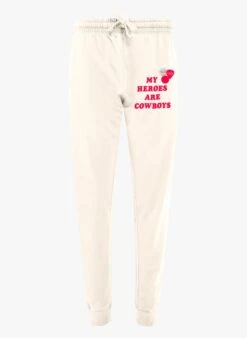 JOGGER HEROES - Katoenen Joggingbroek Met Zeefdruk | Beige -MORGAN Verkoop 4087849