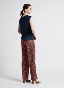 MAISON 123 HONORE - Mouwloze Blouse Met Strikdetail En Satijnglans | Blauw -MORGAN Verkoop 4089441