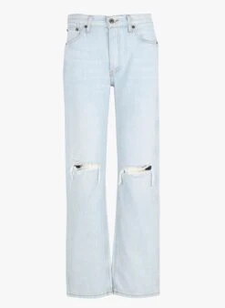 RE/DONE 90S HIGH RISE - Rechte, Katoenen Jeans Met Hoge Taille En Verwassen Effect | Jeans Verschoten -MORGAN Verkoop 4090203