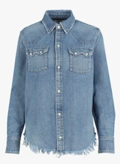 RE/DONE 50S WESTERN - Katoenen Spijkerblouse | Jeans Verschoten 13 RE/DONE 50S WESTERN - Katoenen Spijkerblouse | Jeans Verschoten -MORGAN Verkoop 4090204