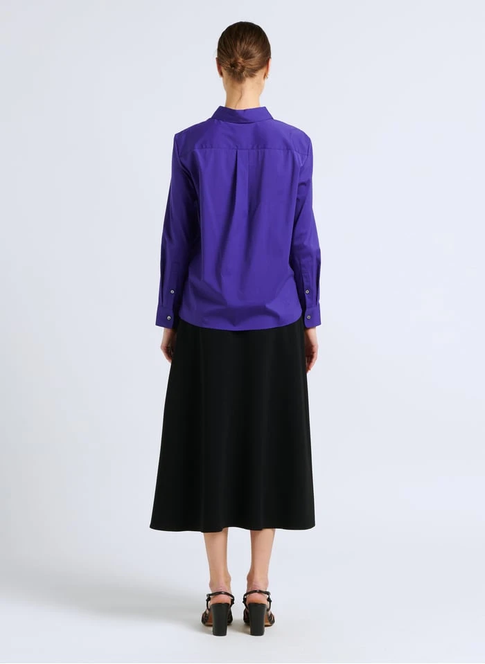 THEORY Blouse Van Katoenmix Met Klassieke Kraag | Blauw 9 THEORY Blouse Van Katoenmix Met Klassieke Kraag | Blauw - Afbeelding 7