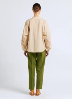 Blouse Van Katoen En Zijde Met Volants | Wit -MORGAN Verkoop 4092292