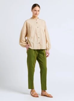 Blouse Van Katoen En Zijde Met Volants | Wit -MORGAN Verkoop 4092293